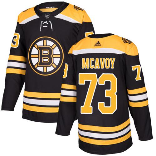 Adidas Men Boston Bruins #73 Charlie McAvoy Black Home Authentic Stitched NHL Jersey->buffalo sabres->NHL Jersey